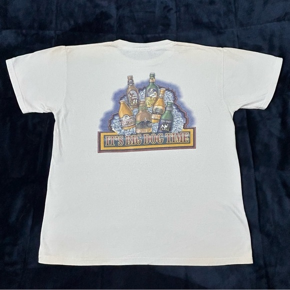 Big Dogs Shirts Vintage 9s Big Dog Its Big Dog Time Beer Lager